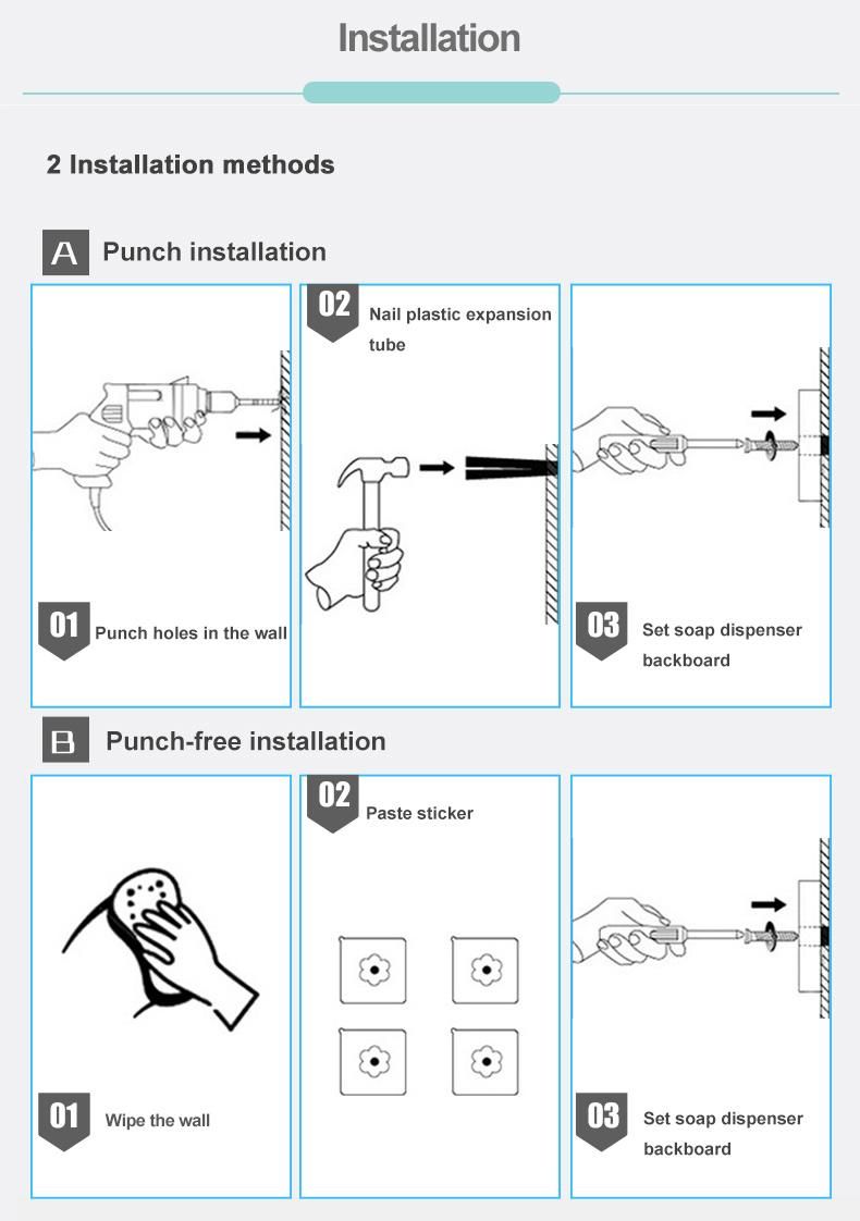 Saige 700ml Hotel Wall Mount Automatic Hand Free Alcohol Spray Dispenser