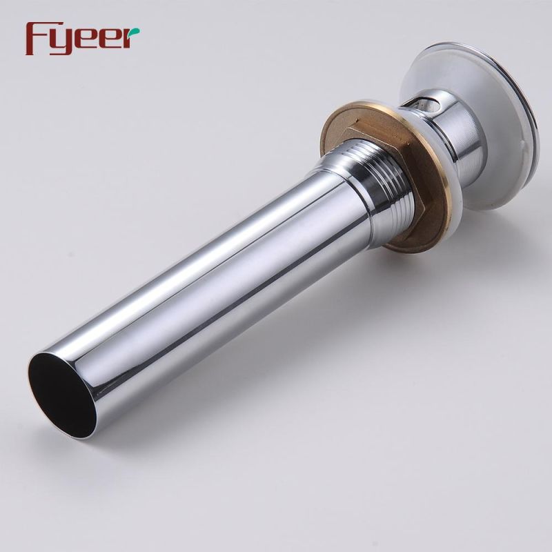 Fyeer Bathroom Basin Drainer Flip Tipping Waste Water Drain with Overflow