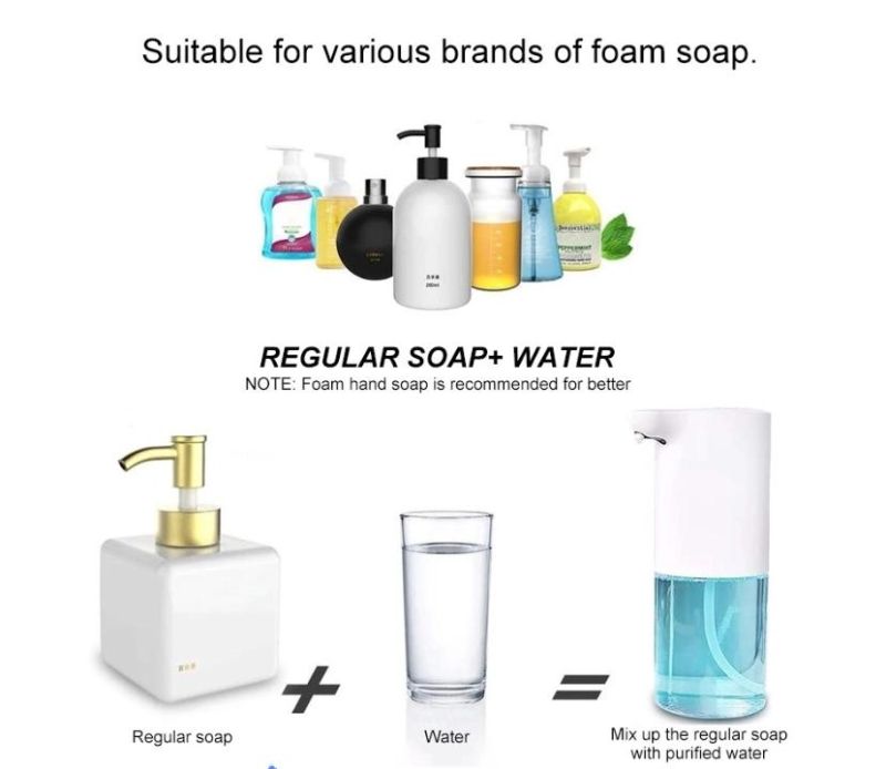 Bathroom Accessories Automatic Soap Pumping Machine Touchless Infrared Induction Sensor Automatic Hand Free Foam Soap Infrared Hand Sanitizer Dispenser