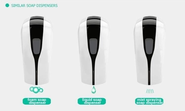 Wall Mounted Bathroom 1000ml Motion Sensor Soap Dispenser Touchless Sensor Alcohol Sanitizer Dispenser Foam /Gel/Liquid