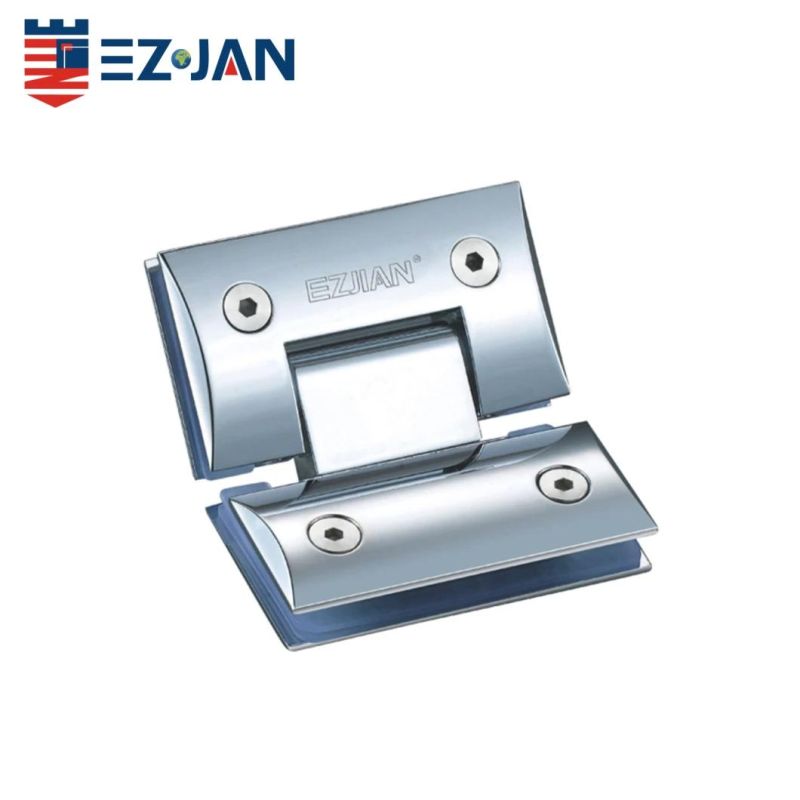 Stainless Steel Glass Shower Doors Glass to Glass Hinge