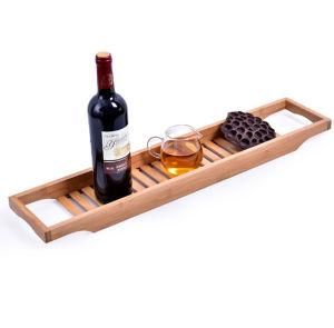 Hot Sale Simple and Cheap Bamboo Bath Caddy