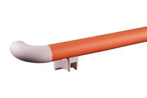 38mm Width Hospital PVC Hallway Barrier-Free Wall Safety Handrail Handrail for Disabled