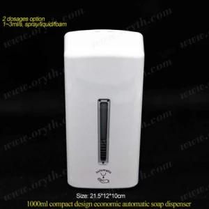 1000ml Economic Compact Automatic Touchless Soap Dispenser White Spray Hand Sterilizer Dispenser