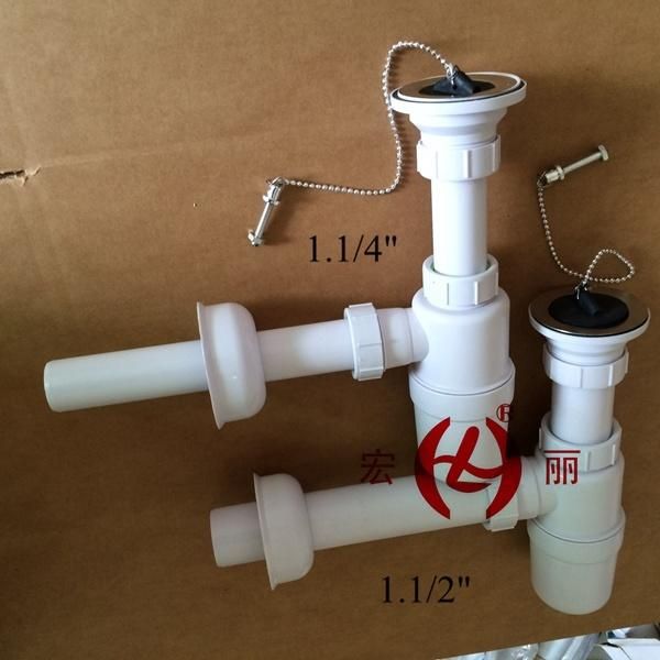 1.1/4"&1.1/2" PVC Bottle Trap with Waste