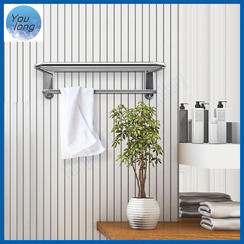 Stainless Steel Wire Shower Shelf Chrome Bathroom Rectangle Basket