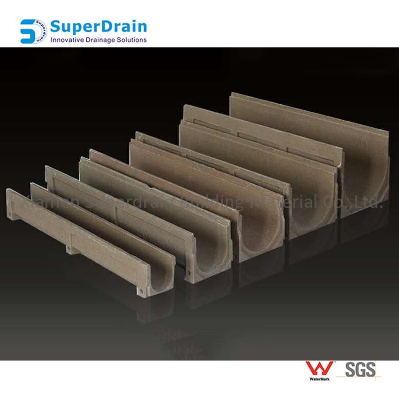 Durable Resin Concrete Rainwater Drainage Channel Trench Drain
