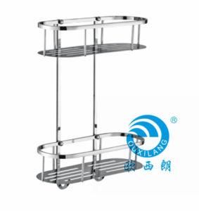 Bathroom Fitting Stainless Steel Double Tier Shower Shelf Oxl-8831