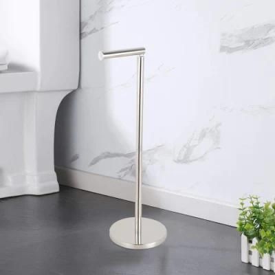 Free Standing Stainless Steel Bathroom Toilet Paper Holder