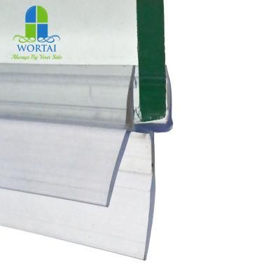 PVC Rubber Seal Strip for Shower Door Bottom Seal Bathroom Glass Waterproof Glazing Seal Strip