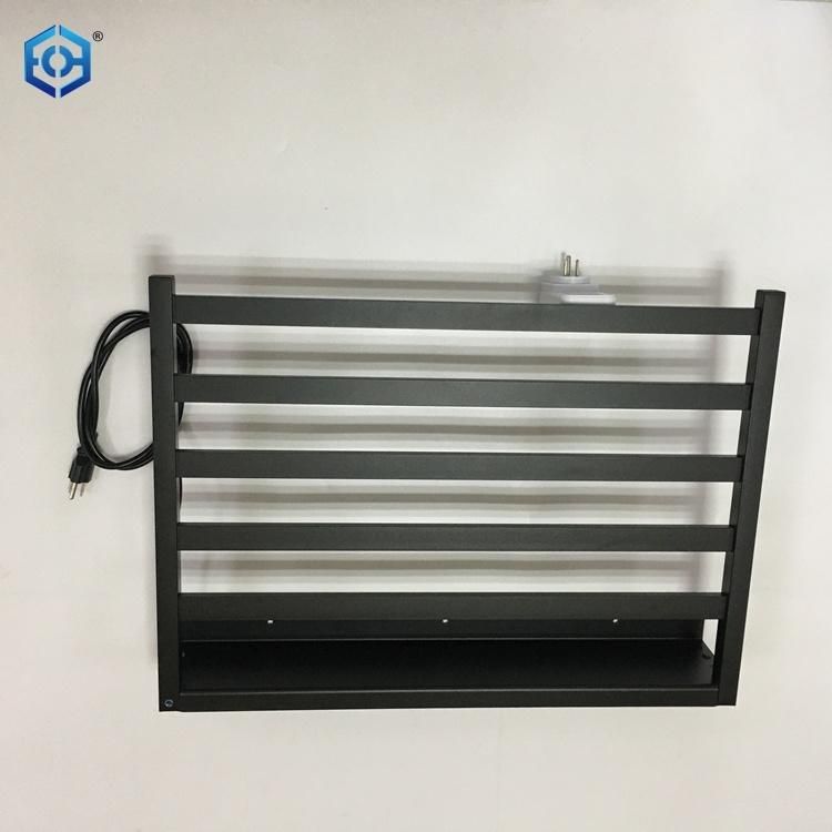 Stainless Steel Electric Towel Warmer Black Bathroom Accessories Towel Racks