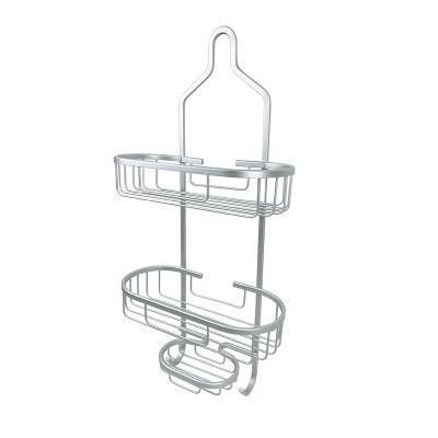 Metal Bath Storage Shelving Rack Aluminium Shower Caddy Bathroom Accessories