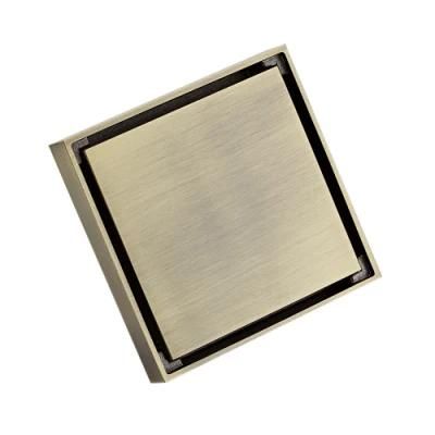 High Quality Green Bronze Invisible Tile Insert Floor Drain with Anti-Odor