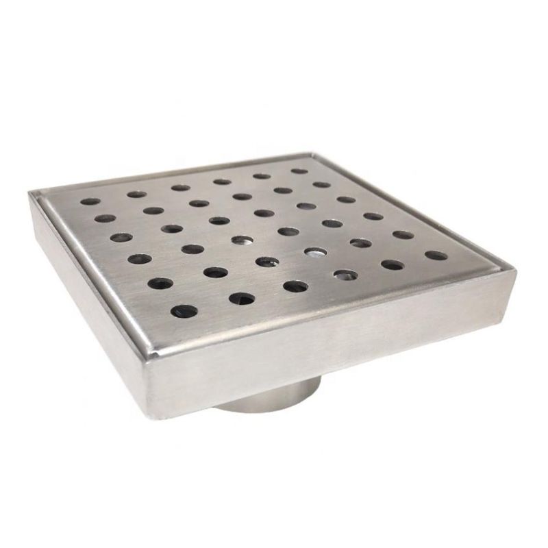 4 Inch Square Shower Drain Stainless Steel 304/316 Floor Drain