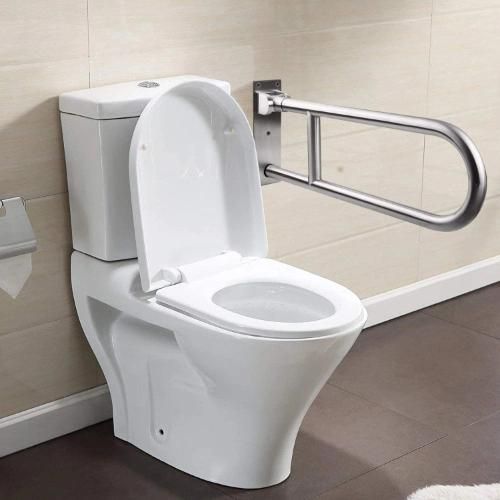 Flip up Grab Bars Handicap Toilet Rails Grab Bars for Bathroom