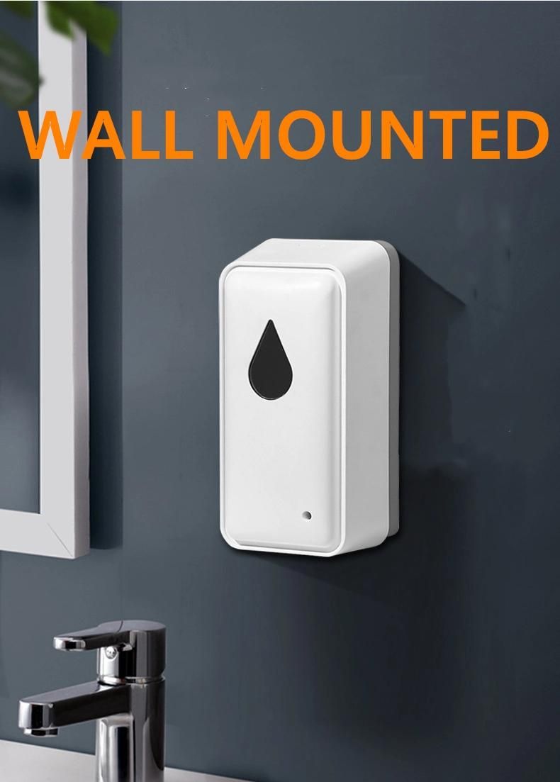 Large Capacity 1000ml Touch Free Sanitizer Liquid Electric Foam Smart Spray Alcohol Foam Gel Automatic Sensor Soap Dispenser Wall Mounted