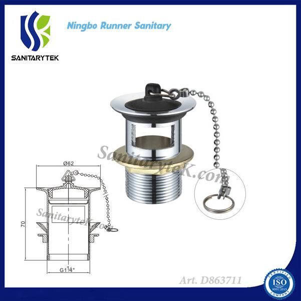 Rubber Plug Slotted Basin Waste (D863711)