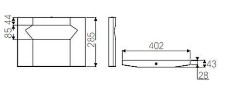 304 Stainless Steel Bathroom Accessories Toilet Seat Cover Dispenser