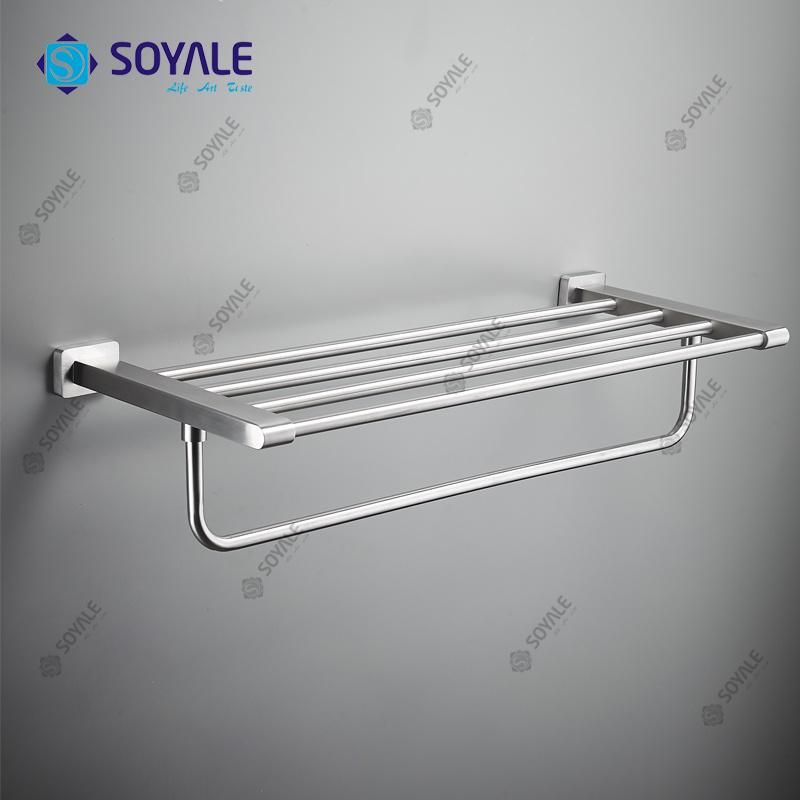 Stainless Steel 304 Commercial Towel Rack with Nickel Finishing Sy-6325