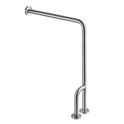 Stainless Steel Grab Bar Floor Grab Bar with Outrigger