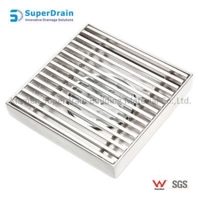 Bathroom SUS Heel Guard Floor Waste Gold Invisible Drain