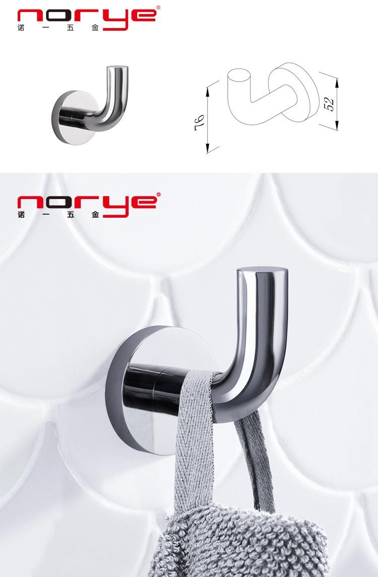 Bathroom Accessories Stainless Steel Single Coat Robe Hook Hanger Finishing