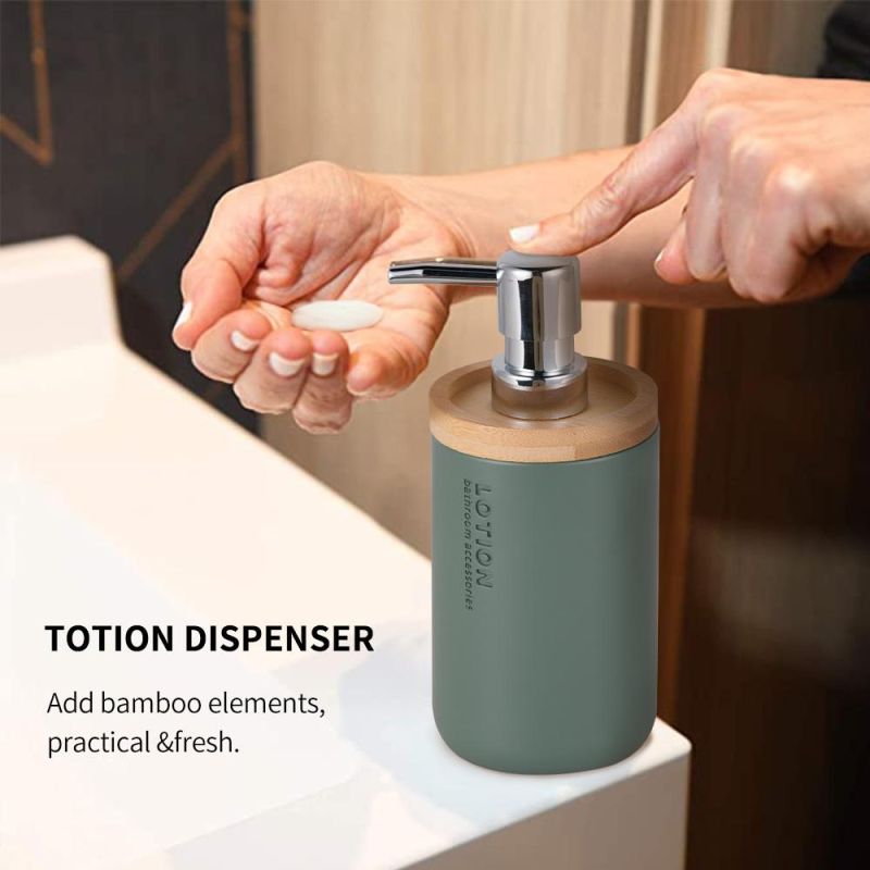 Brand New Fashion Bamboo Resin Lotion Dispenser