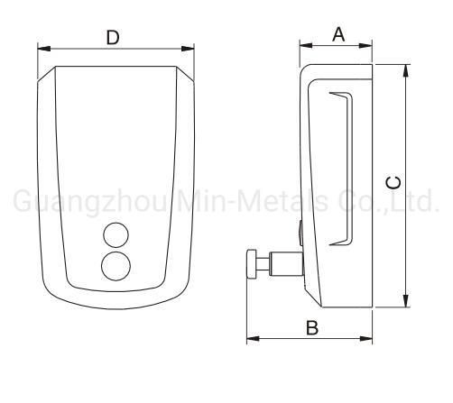 Stainless Steel Manual Gel Soap Dispenser Hand Sanitary