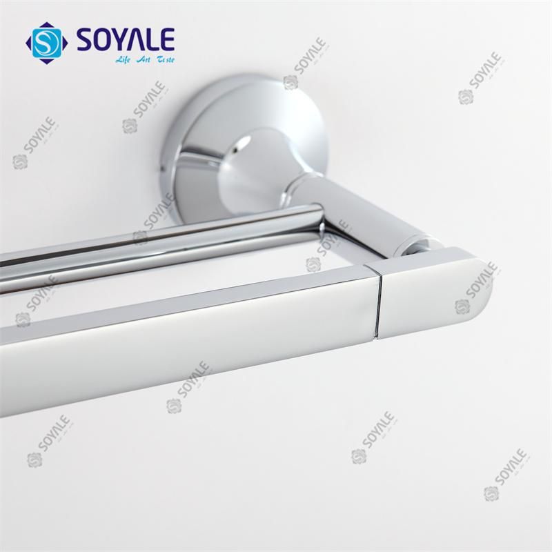 Brass Double Towel Bar with Chrome Plated Sy-16748