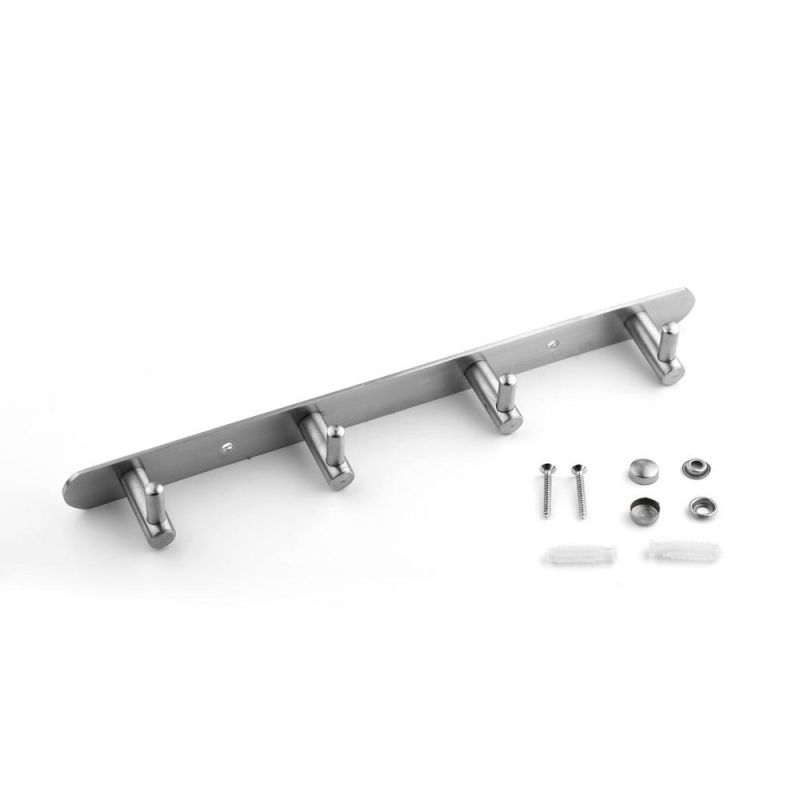 Customized Stainless Steel Household Coat Hat Clothes Hook for Bathroom