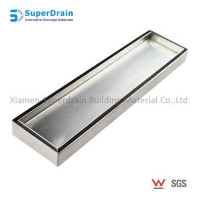 Customized Hotel Stainless Steel Long Linear Invisible Drainage Grills