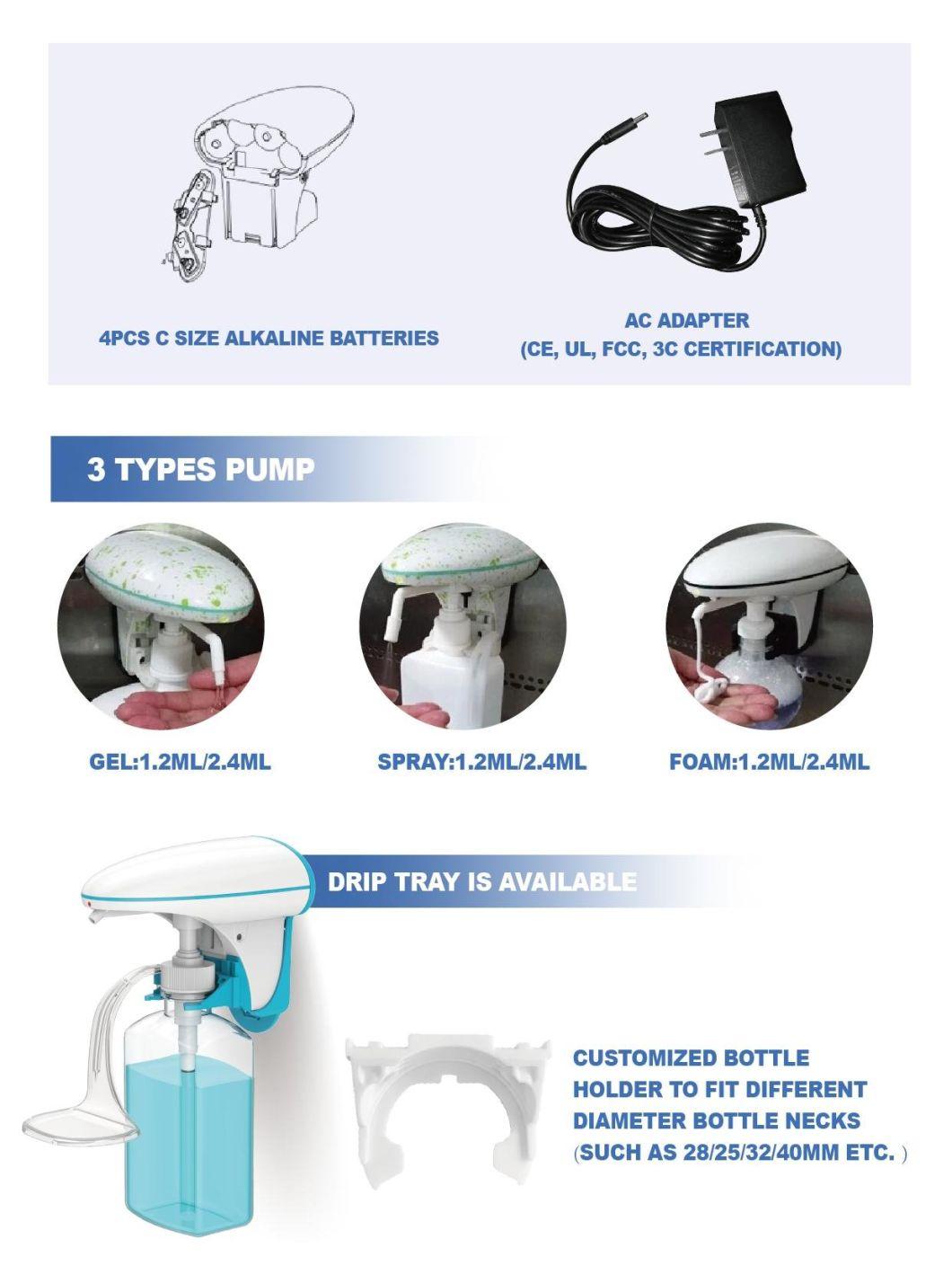 Washroom Wall Mounted Sensor Foam Hand Sanitizer Soap Dispenser