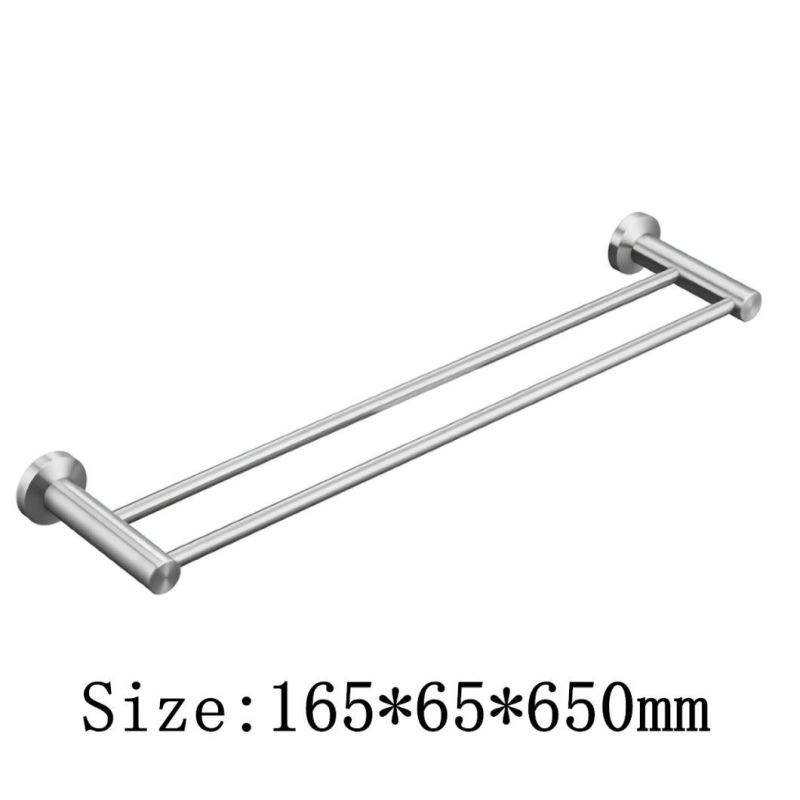 SUS304 Little Round Base Single Towel Bar