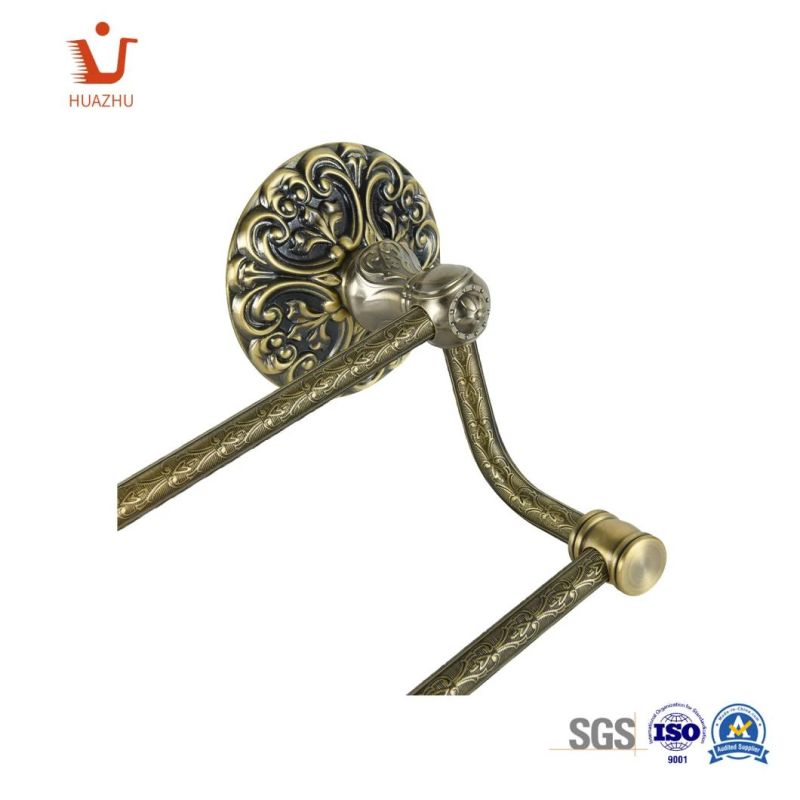 Towel Bar for Bathroom OEM Factory Single Bar Antique Brass Type