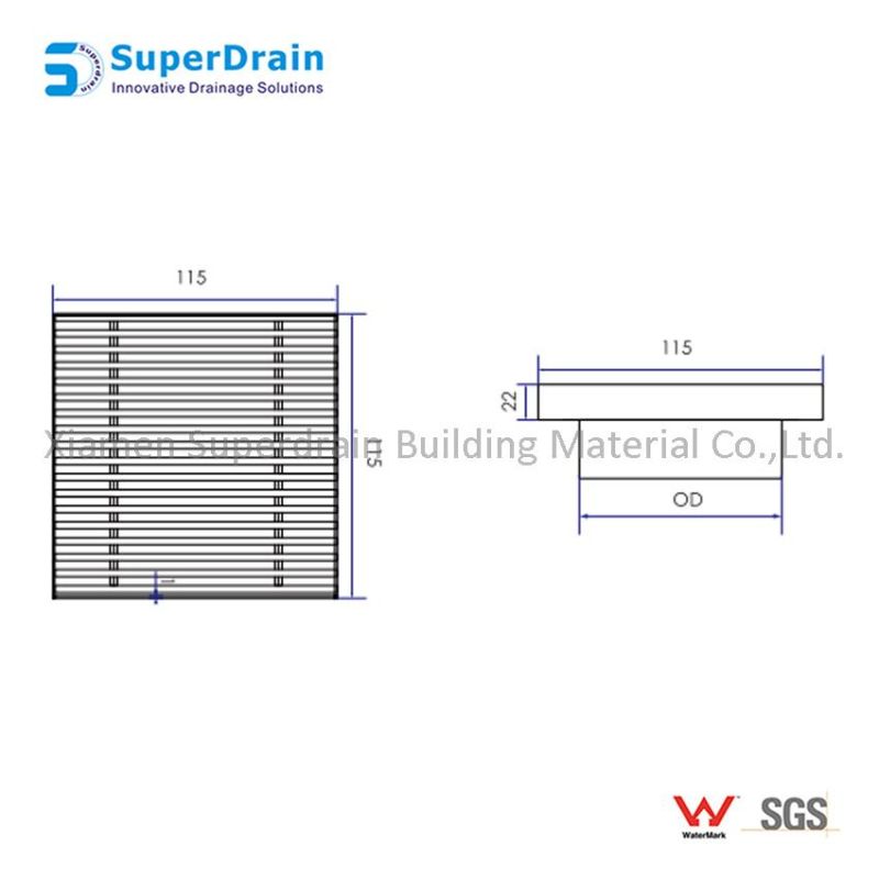 Bathroom Kitchen Accessories Stainless Steel Floor Drain