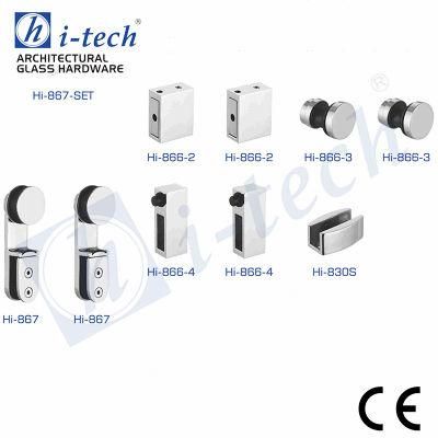 Hi-867 Set Popular Bathroom Glass Door Fitting Stainless Steel Accessories Shower Sliding System