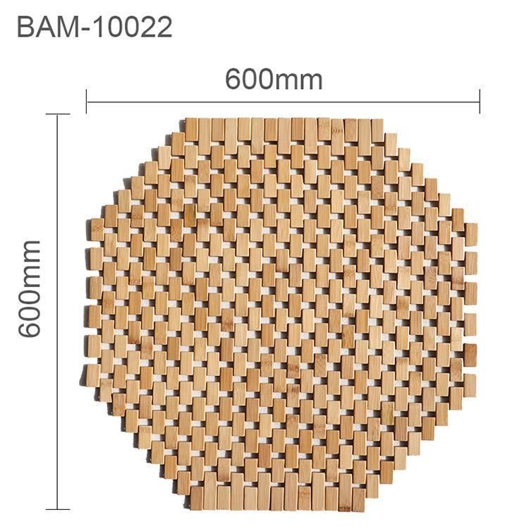High Quality Natural Synthetic Wood Bathroom Bamboo Floor Mat