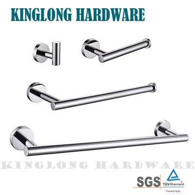 Simple Design Stainless Steel 304 Wardrobe Clothes Hook Hanging Rod