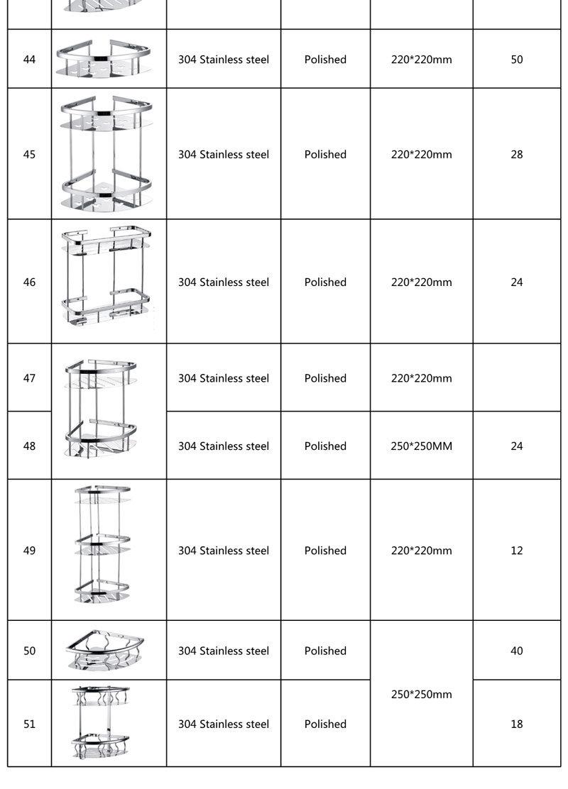 Matte Black 304 Stainless Steel Corner Shower Shelf SUS304 Rustproof Triangle Bathroom Shower Caddy Basket Storage Organizer Shower Accessories