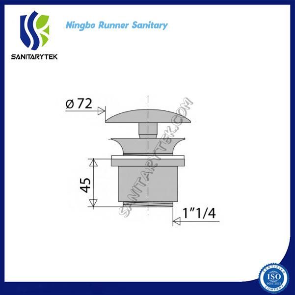 Free Flowing Basin Waste Unslotted (D863703)