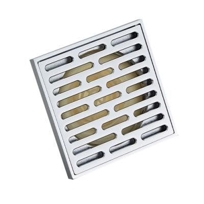 Hot Sale Chrome Square Tile Insert Floor Drain with Anti-Odor