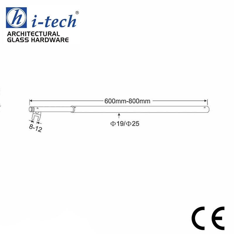 Hi-300 Wall to Glass Door SS304 Support Shower Glass Stabilizer Bar