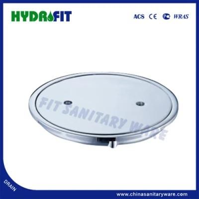 Full Round Cover Screw Fixed Zinc Alloy Floor Drain (FD3113)