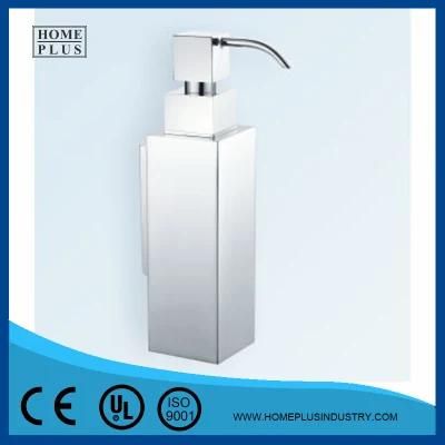 Stainless Steel SUS304 Square Metal Refillable Liquid Soap Dispenser