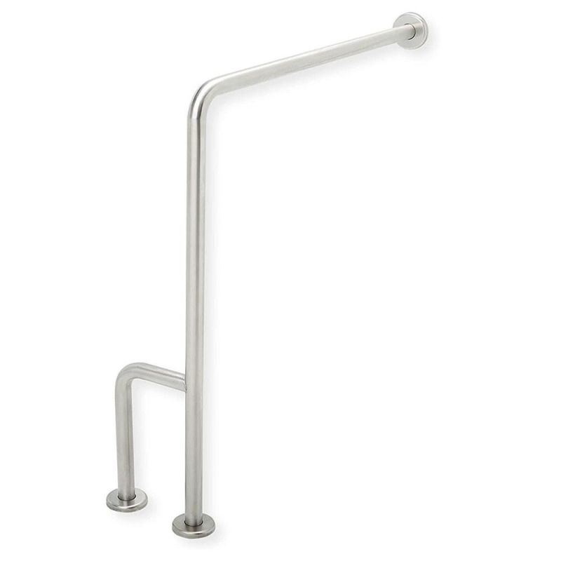 Stainless Steel Grab Bar Floor Grab Bar with Outrigger