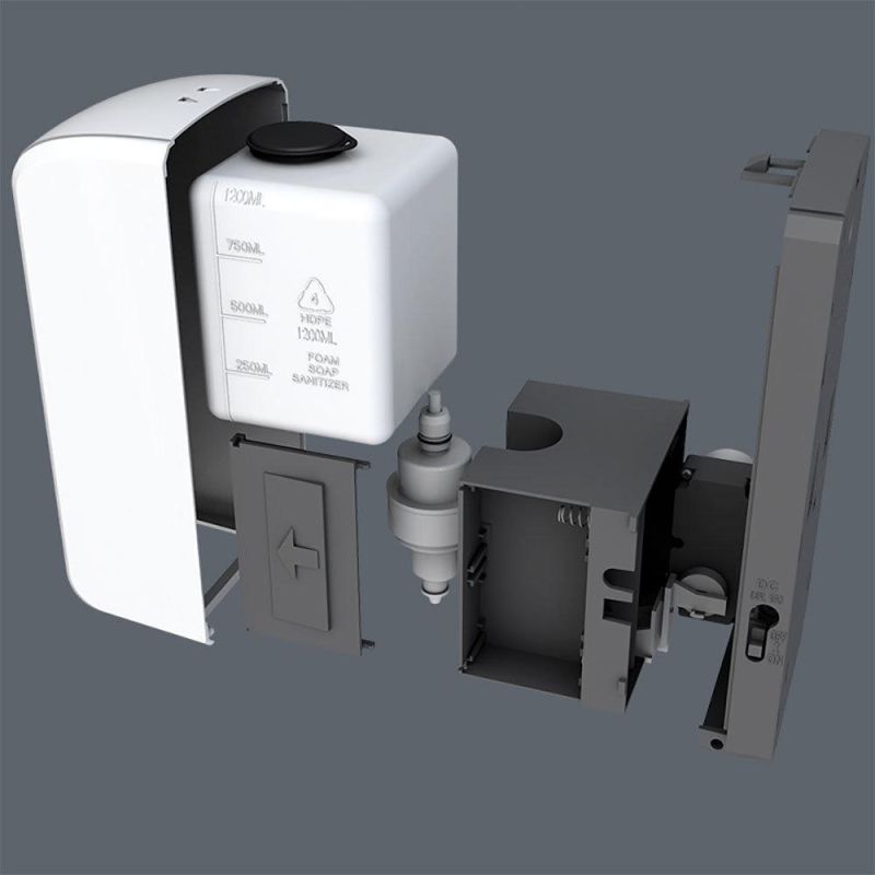 Touchless Sensor Hand Wash Plastic Automatic Drop Liquid Foam Soap Dispenser