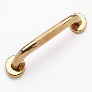 Bathroom Annular Knurled Grab Bar with PVD Plated