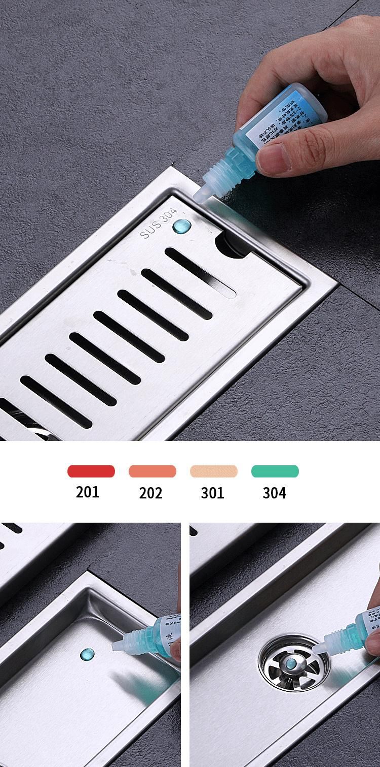 Ss 304 Bathroom Shower Floor Drainer Large Drainage Linear Drain