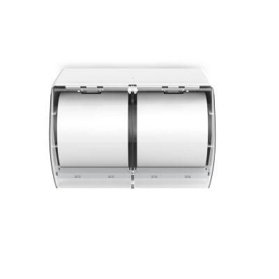 New ABS Plastic Double Roll Toilet Paper Tissue Dispenser
