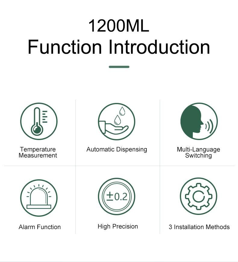 2021 New Upgrade K9 PRO Plus Automatic Temperature Measurement & Disinfection machinery, 2 in 1 Dispenser Station K9 PRO Plus